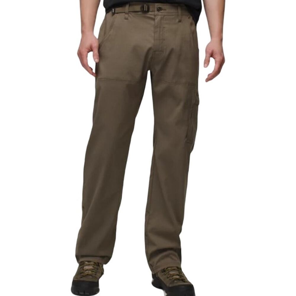 PrAna Stretch Zion Straight Cargo Pants UPF 50+ Water Repellent Roll Mud M 36x32